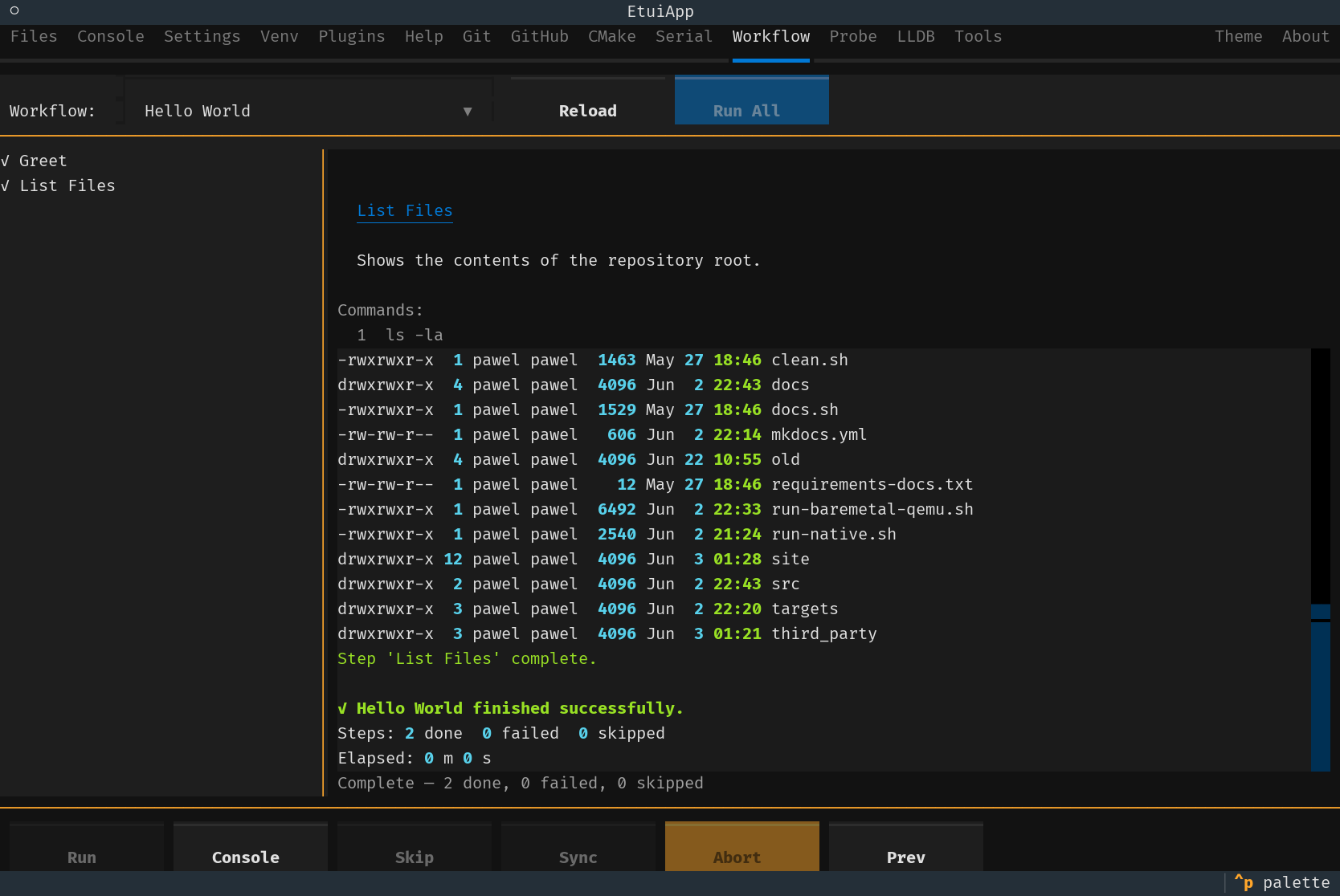 etui — Workflow plugin